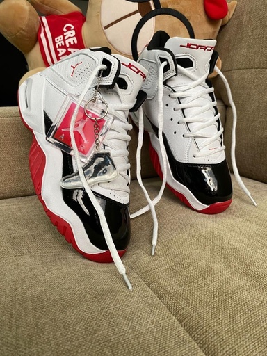 Jordan Royal Blanco Rojo Logo JD243