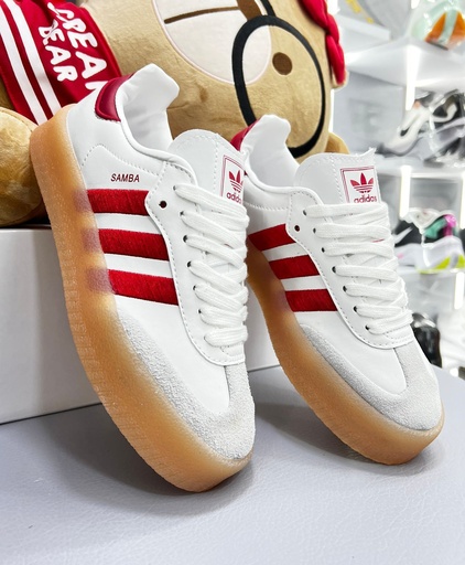 Adidas Samba Blanca Linea Roja AD470